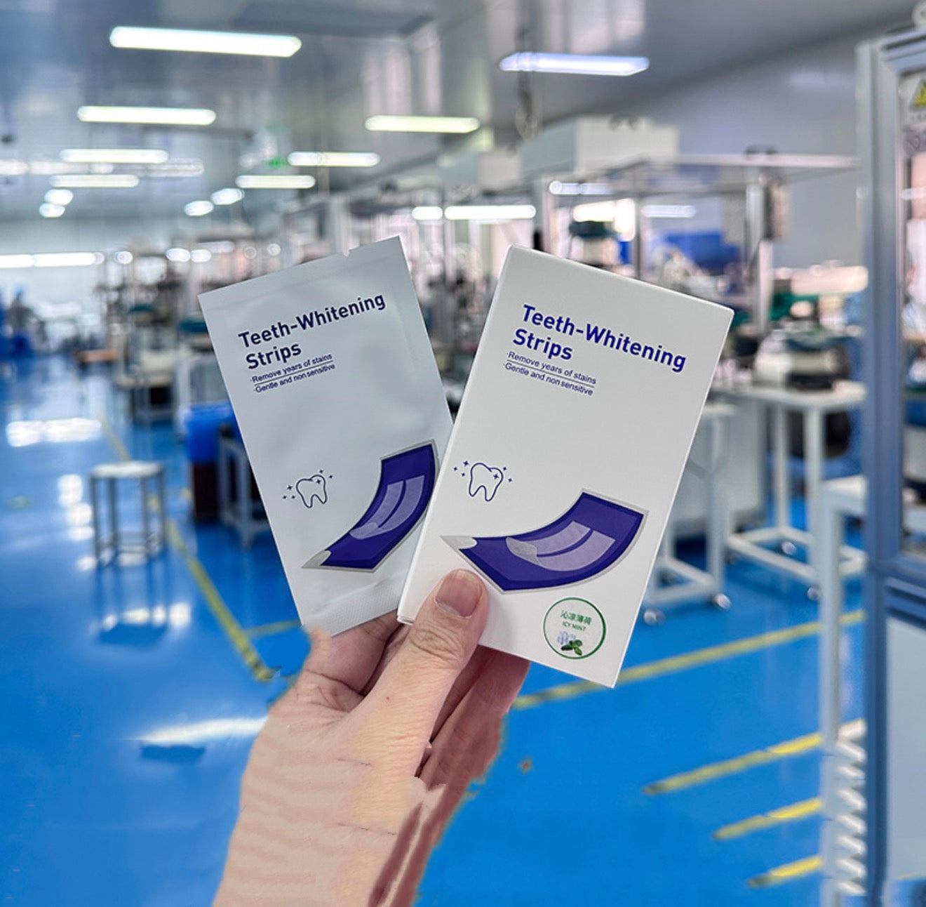 Whitening Teeth Strips Purple Teeth Strips Dry-application