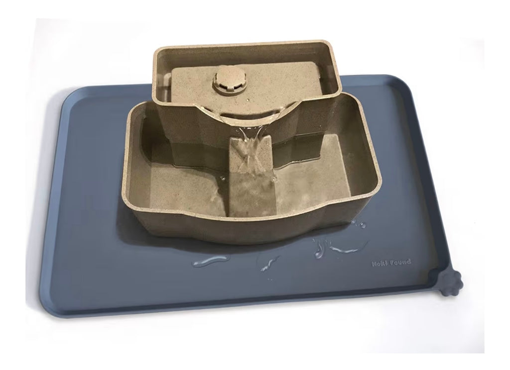 Waterproof Pet Feeding Mats with High Lips - Multiple Size and Colors for Dogs, Cats
