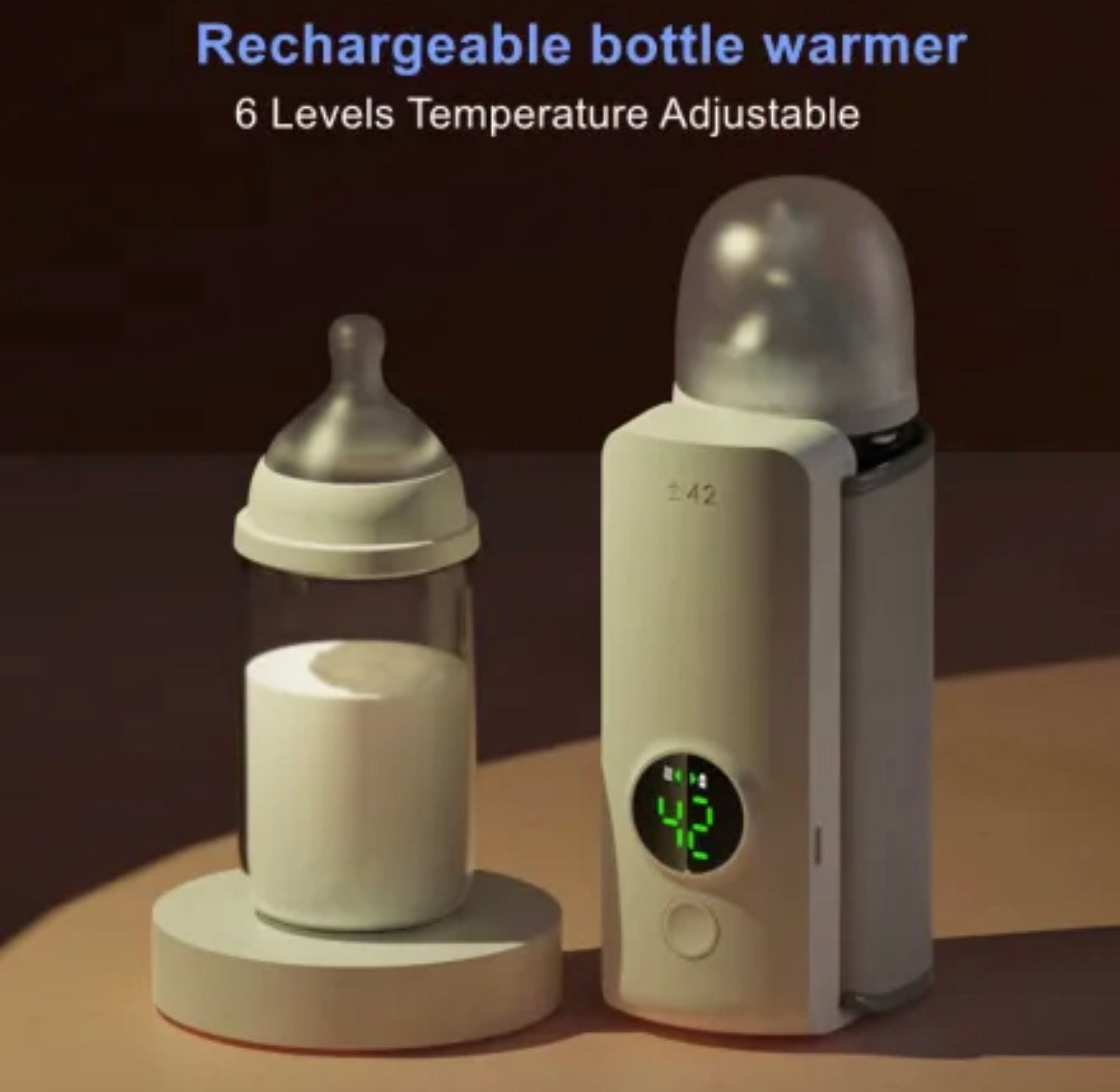 Portable Wireless Rechargeable Baby Bottle Warmer USB Charging And Heating Bag Portable Constant Temperature Milk Warmer Universal Bottle Insulation Sleeve