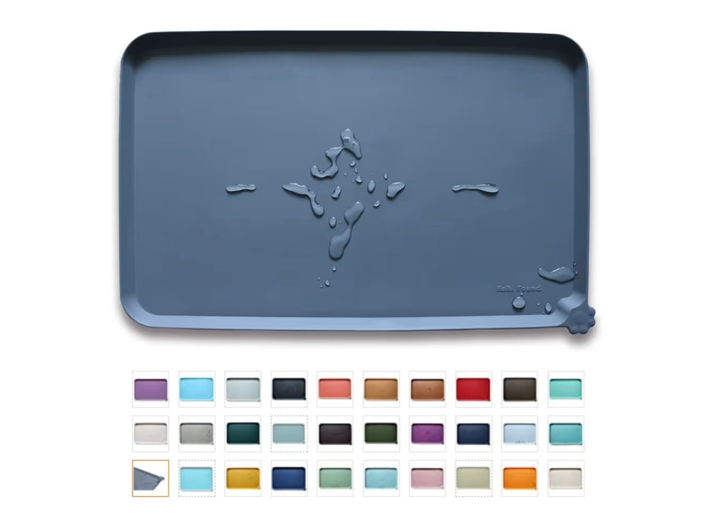 Waterproof Pet Feeding Mats with High Lips - Multiple Size and Colors for Dogs, Cats