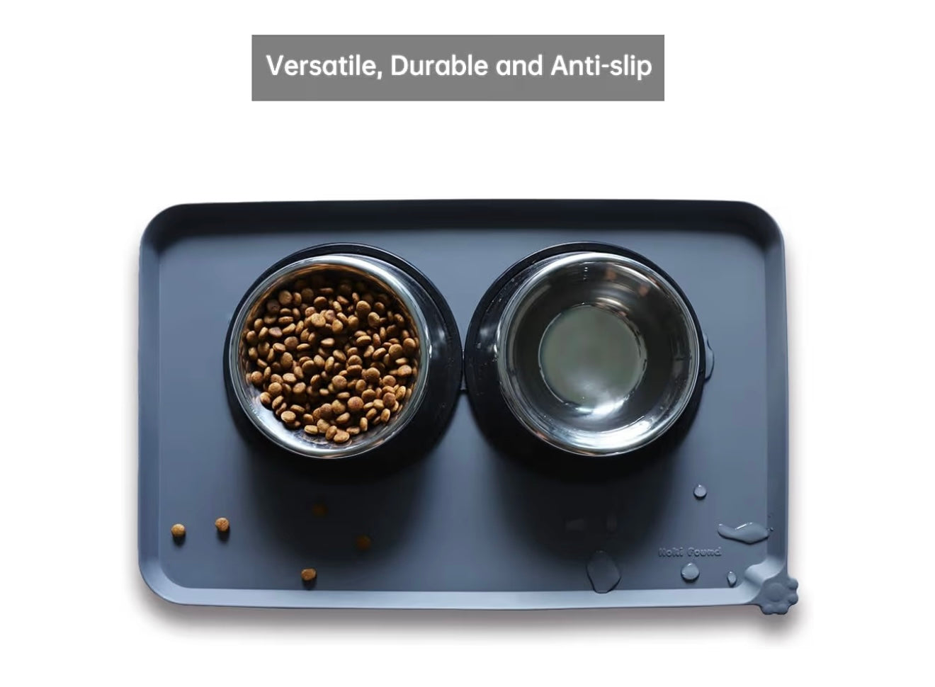 Waterproof Pet Feeding Mats with High Lips - Multiple Size and Colors for Dogs, Cats