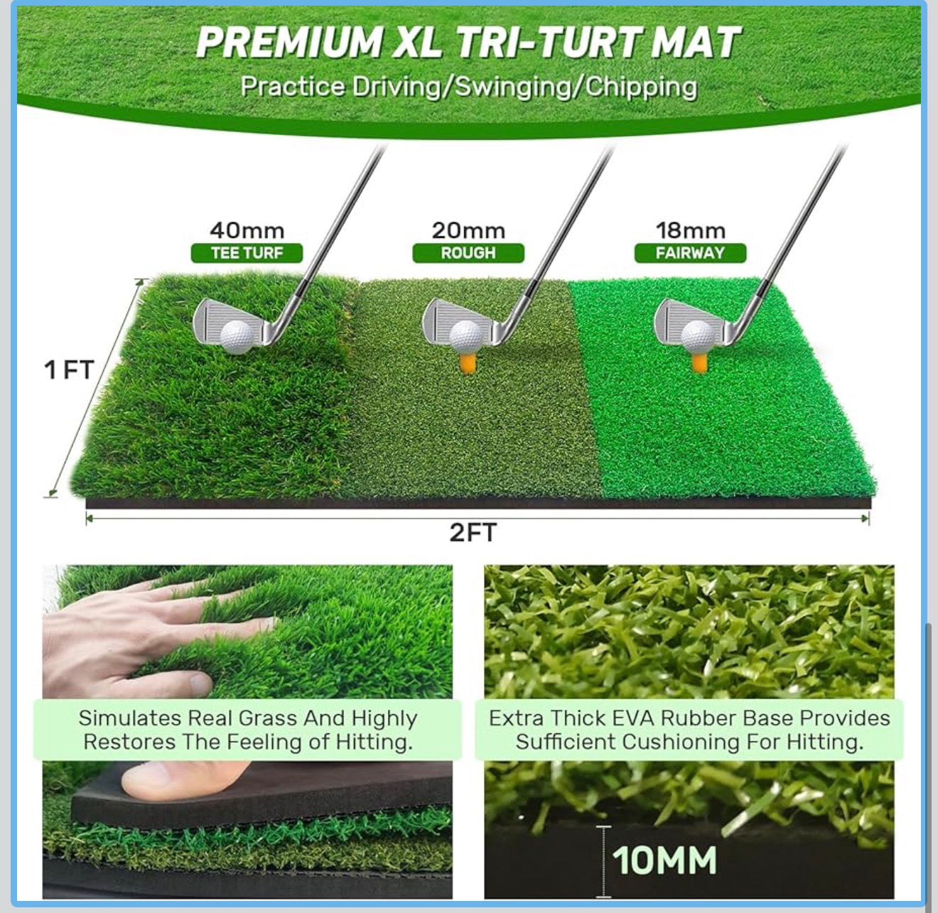 10x7ft Outdoor Golf Practice Nets Mats All-In-One Backyard Driving Chipping Swing Training With Archery Target Balls & Bags
