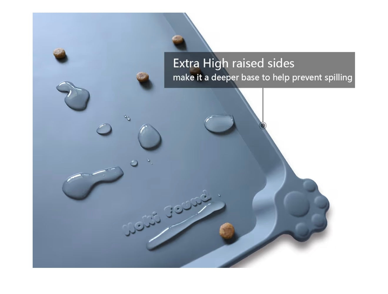 Waterproof Pet Feeding Mats with High Lips - Multiple Size and Colors for Dogs, Cats